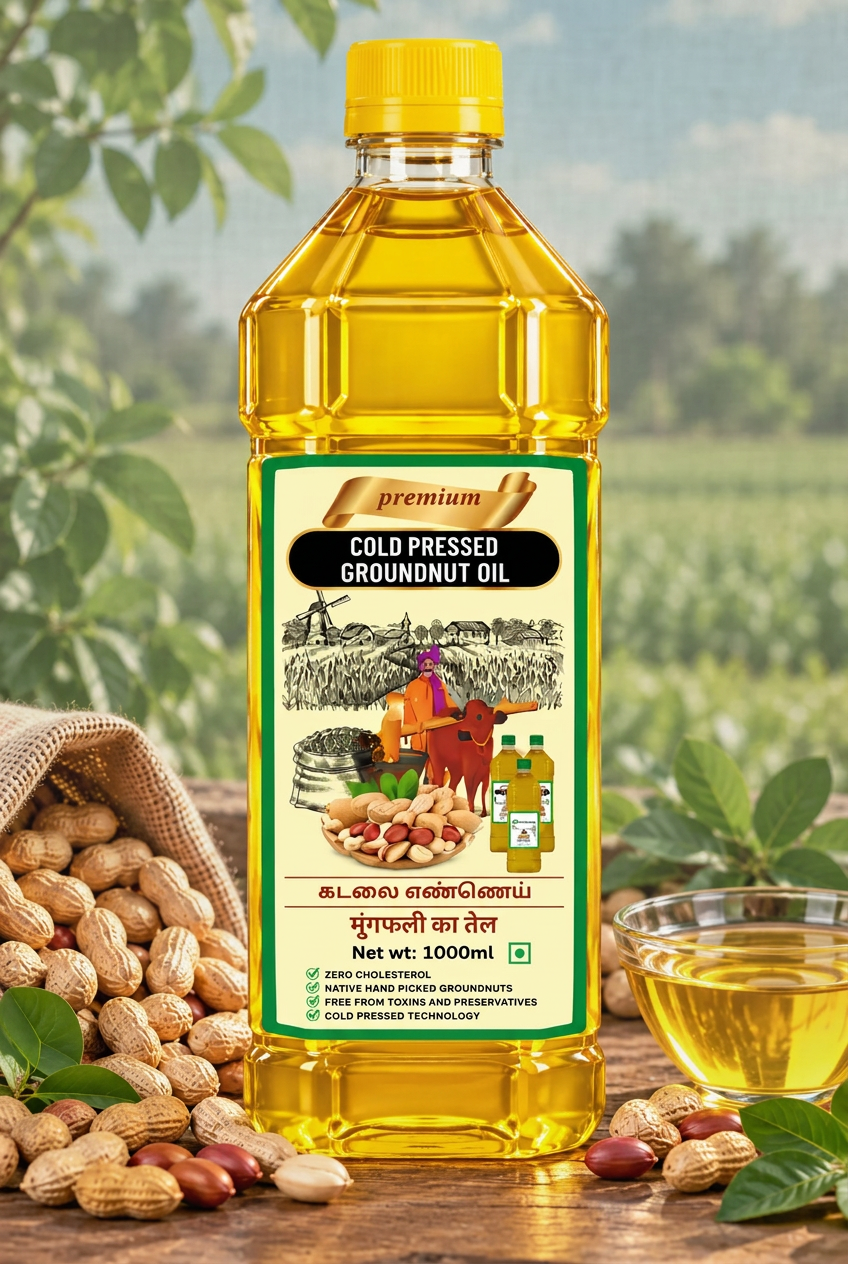 Cold Pressed Premium Groundnut Oil
