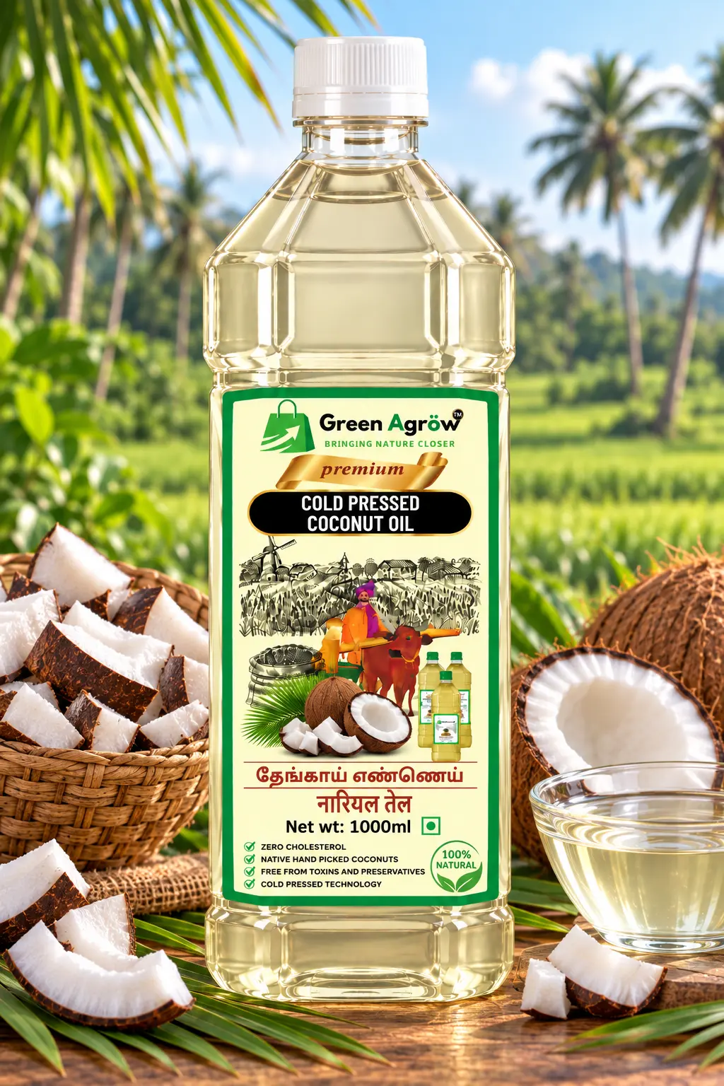 Cold Pressed Premium Coconut Oil